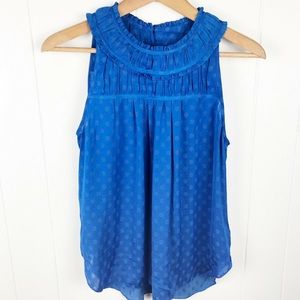 Anthropologie Maeve royal blue sleeveless top - O
